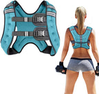 Prodigen Weighted Vest for Women and Men 8 12 16 20 25 30 Lbs with Reflective Stripe and Double Adjustable Buckle Straps Weight Vests for Strength Training, Jogging, Cardio, Weight Loss