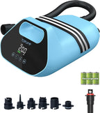 20PSI Electric Paddle Board Pump TPS300 - High Pressure Rechargeable SUP Pump, Dual Stage Inflation & Deflation, Auto-Off Air Pump for Stand Up Paddle Boards, Boats, Kayaks and Tent