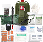 Tactical Trauma Kit Emergency First Aid Stop The Bleed Ifak Refill, Ifak Med Kit Trauma Refill Military Medical Supplies Kit Pack for Duty Belt
