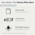 Intex King Air Mattress, Dura-Beam Plus 16.5" Inflatable Bed with Built-in Pump