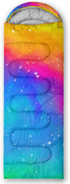 QOOMO Camping Sleeping Bags,3 Season Warm & Cool Weather,Lightweight,Waterproof Sleeping Bags for Adults & Kids,Traveling,and Outdoors,Camping Gear Equipment