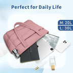 TOPDesign Puffer Tote Bag for Women, Lightweight Puffy Handbag with Compartments, Quilted Shoulder Bag for Work, Travel, Gym