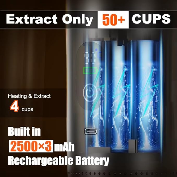 Portable Espresso Coffee Maker Rechargeable Self Heating Machine For Travel Car 3 in 1 Ground Coffee and NS Capsules 20 Bar Pressure Smart LED Display Camping Office Home Car RV Travel USB C (GREEN)