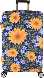 Luggage Cover£¬ Suitcase Covers 19-30 Inch Expandable Anti-Scratch Luggage Protector Flower for Carry on Luggage S 19-20IN