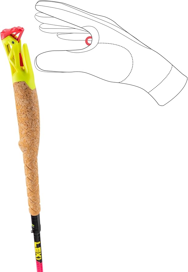 LEKI Ultratrail FX.One Carbon Collapsible Lightweight Trekking Poles for Hiking & Trail Running