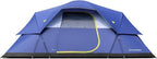 EchoSmile 10/12 Person Camping Tent Waterproof Windproof Tent with Rainfly Easy Set up for Outdoor Family Camping, Party