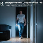 Rechargeable Camping Lights FLY2SKY 3Pcs Black Tent Lights Mini Flashlight Portable LED Camping Lantern Survival Gear Camping Accessories for Hiking Backpacking Fishing Hurricane Emergency Outage