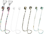 Magnetic Anti-Lost Straps for AirPods,Colorful Soft Silicone Sports Lanyard, Neck Rope Cord