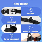 TOLUON Airplane Foot Hammock Foot Hammock for Plane Travel Portable Airplane Footrest Length Adjustable Airplane Foot Rest Travel Essentials Accessories Office Leg Rest Gifts to Relax Your Feet Rose