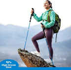 Walking Sticks for Men & Women - 14.5" Foldable Hiking Poles for Backpacking, Exercising and Traveling, Set of 2 Aluminum Nordic Collapsible Trekking Poles