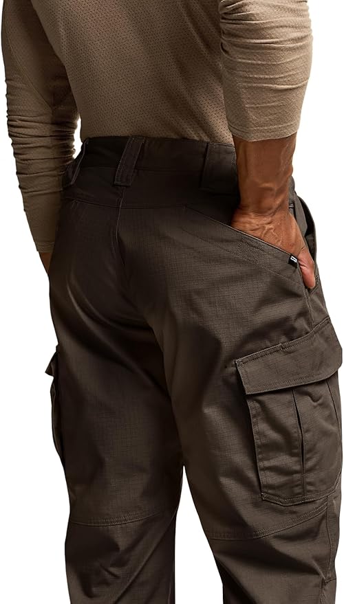CQR Men's Tactical Pants, Water Resistant Ripstop Cargo Pants, Lightweight EDC Work Hiking Pants, Outdoor Apparel
