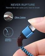 USB A to Lightning Cord, 4Pack/3Ft Nylon Braided iPhone Charger Cable, Apple Approved Fast Charging Power Wire for iPhone 14, 14 Pro Max, 13 Pro Max, 13Pro, 13, 13 Mini, 12 11 10 XR XS X 8 Plus 7 6 6s