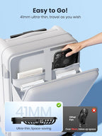 Warmco 10000mAh Portable Travel Fan 7-inch, [10-24H Runtime] Ultra-thin Digital Display Small Desk Battery Operated Fan for Camping, Office, Bedroom, Cruise Essentials 2025