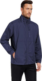 Mens Windbreaker Jackets Lightweight Packable Windproof for Casual Hiking Outdoor