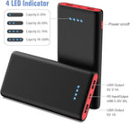 Portable Charger Power Bank 25,800mAh, 5V/3A USB C in&Out Fast Phone Charging with Intelligent Smart IC,3 USB Port External Cell Phone Battery Pack Compatible with iPhone 16 15 14,Galaxy,Android etc