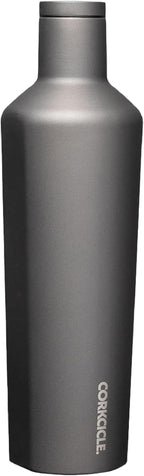 Corkcicle Classic Canteen Insulated Water Bottle - Stainless Steel Reusable Tumbler - Triple Insulated - Keeps Drinks Cold 25 Hours or Hot 12 Hours - Cupholder Friendly - Ceramic Slate - 25 oz