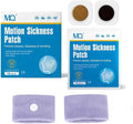 MQ 14 ct Motion Sickness Patches Non Drowsy Sea Sickness Patch for Cruise Travel Essentials, Waterproof Car Sick Patches Behind Ear Fast Acting & Long Last 72H, 1 Pair of Wristbands as a Bonus