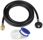 KOMAN Propane Hose - 8FT Adapter, 20lb to 1lb Converter for QCC1/Type1 Tank, CSA Certified