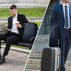 hk Backpack for Men Business Slim Backpack with USB Charger Computer Lightweight Anti-theft Travel Backpacks 15.6 inch Water Resistant Laptop Bag for Work Office College-Dark Blue