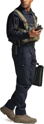 CQR Men's Tactical Pants, Water Resistant Ripstop Cargo Pants, Lightweight EDC Work Hiking Pants, Outdoor Apparel