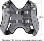 Prodigen Weighted Vest for Women and Men 8 12 16 20 25 30 Lbs with Reflective Stripe and Double Adjustable Buckle Straps Weight Vests for Strength Training, Jogging, Cardio, Weight Loss