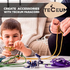 TECEUM 5/32" Paracord Rope 1000 – 1000ft / 200ft / 100ft / 50ft – Tactical Parachute Cord 4mm – 45+ Colors – Nylon String for Survival & Camping Gear – Stripe Cord for Survival – Utility Rope