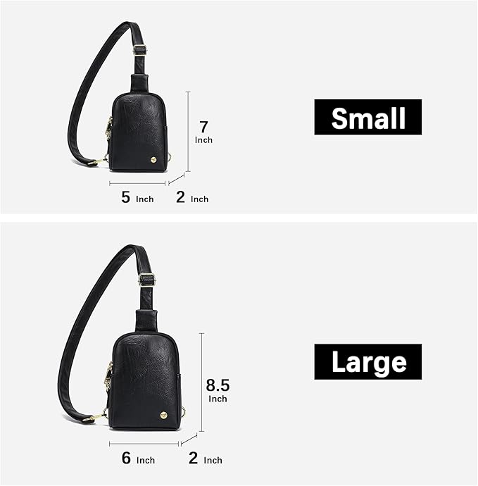 INICAT Sling Bag for Women Touchscreen Small Crossbody Cell Phone Purse Fanny Pack