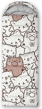 CVHOUSE Camping Sleeping Bags,3 Season Warm & Cool Weather,Lightweight,Waterproof Sleeping Bags for Adults & Kids,Traveling,and Outdoors,Camping Gear Equipment