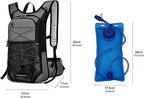 Hydration Backpack Hiking Backpack with Water Bladder Lightweight Insulation Hydration Pack Water Backpack for Hiking Cycling Running Festival Camping for Men Women