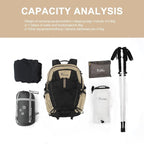 MOUNTAINTOP 30L Hiking Backpack,Men Women Camping Backpack,Lightweight Trekking Travel Backpacks for Climbing Skiing Cycling