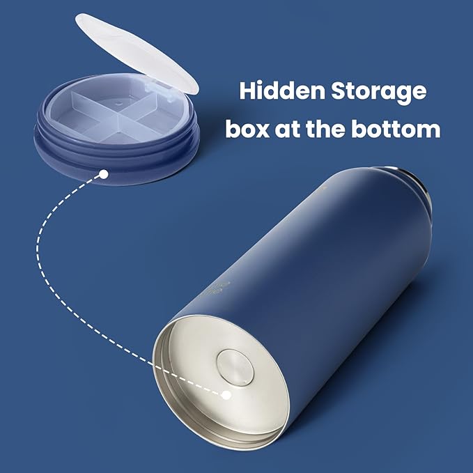 BOTTLE BOTTLE 40 oz sports water bottle stainless steel insulated water bottle with straw and pills holder