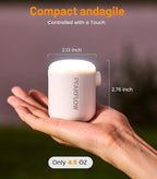 Air Pump for Inflatables,Mini Air Pump – 360L/min Inflation, 4Kpa Pressure, 2200mAh USB-C Rechargeable, Ultra-Light with Camping Light & SOS Mode – for Air Mattress, Sleeping Pads, Pool Floats