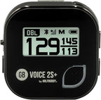 GolfBuddy Voice 2S+ Talking GPS Rangefinder Bundle with Official GolfBuddy Wristband Black – Audio Distance to Front/Center/Back, 18-Hour Battery, Preloaded Courses, Wearable Golf GPS Watch Conversion