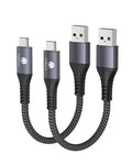 CONMDEX USB C Cable 10Gbps [2ft, 2-Pack] USB 3.1 Gen 2 USB to USB C Cable for Android Auto/Carplay, Fast Charging Short Type C Data Transfer Cord for iPhone 17 16 Pro Max Samsung Galaxy S25