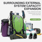 INOXTO Small Hiking Backpack with 2L Water Bladder and Rain Cover, 25L Hydration Backpack Hiking Daypack (Green)