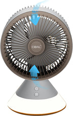 CIBAIL Small Desk Fan for Bedroom,10 Inches Portable Electric Table Air Circulation Fan,USB-C Rechargeable Powerful with 3 Speed 360° Adjustable Tilt for Whole Room,Best for Office Bedroom Kitchen