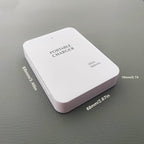 Battery Operated Phone Charger Emergency|USB Battery Powered Power Bank Portable 4 AA Batteries Powered Outlet (White)