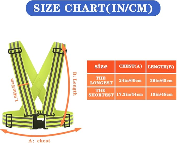 AYKRM 9 color High Visibility Reflective Vest Running Gear High Vis Adjustable Safety Vest