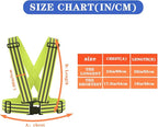 AYKRM 9 color High Visibility Reflective Vest Running Gear High Vis Adjustable Safety Vest