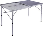 REDCAMP Folding Table Half net Half Table for Outdoor Camping Picnic