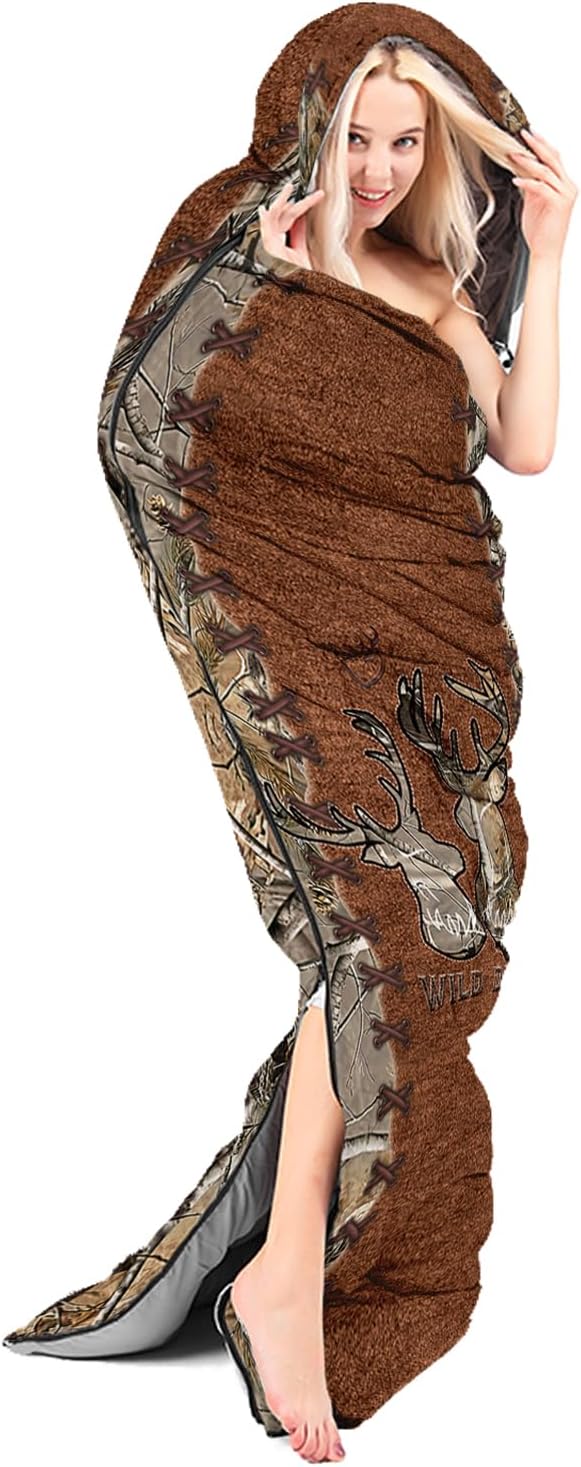 CVHOUSE Camping Sleeping Bags,3 Season Warm & Cool Weather,Lightweight,Waterproof Sleeping Bags for Adults & Kids,Traveling,and Outdoors,Camping Gear Equipment