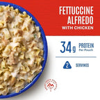 Mountain House Fettuccine Alfredo with Chicken | Freeze Dried Backpacking & Camping Food | 6-Pack