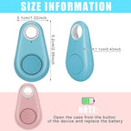 Flutesan 8 Packs Portable GPS Tracking Mobile Tracking Anti Loss Smart Device Key Finder Locator GPS Tracker Device for Pets Dog Cat Wallet Keychain Luggage, Alarm Reminder(Black, White, Colorful)