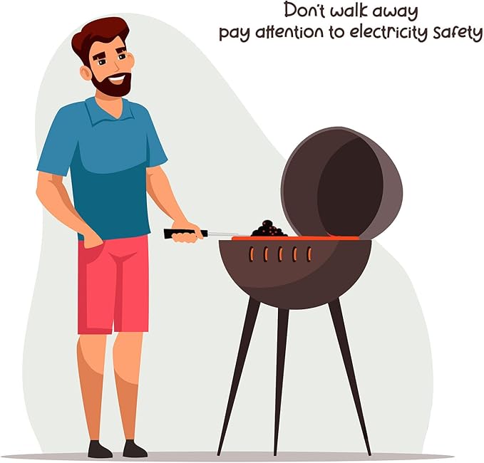 700W Electric Charcoal Starter Fire Lighter for BBQ Grill Smoker Fireplace, Firepit, Stove - Quickly Ignite Coals Briquettes Without Lighter Fluid or Matches - 3 Feet Power Cord