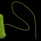 2mm Fluorescent Reflective Guyline Camping Paracord, Ultralight Thin Cord Rope for Tarp Rain Fly Tent Camping, 65 Feet (Green)
