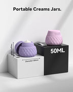 Silicone Travel Bottles for Toiletries 8 Pack Travel Size Toiletries 3.4 oz 1.7 oz, Leakproof Squeeze Travel Size Containers Refillable Cosmetic Jars Set for Shampoo, Conditioner, Creams
