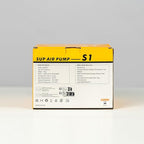 Electric Paddle Board Pump S1-20PSI Rechargeable SUP Pumps, Dual Stage Inflation & Deflation, Suitable for Stand Up Paddle Boards, Boats, Kayaks and Tent