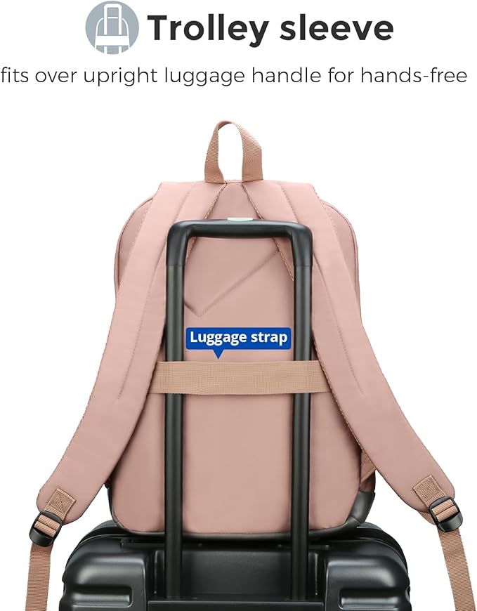 Swissdigital Design Big Student Laptop Backpack with Fun Personalized Patches For College Boy & Girl, Middle High School Teen Bookbag Cool Travel Daypack Mocha Brown - Includes 3 Patches | SD1718-35