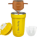 ZK&HX LIFE 13oz Camping Coffee Makers Pour Over Coffee Maker set,Camp Pour Over Set,Portable Tea Infuser for Loose Leaf Tea,Mug for Travel,Office,Backpacking,On the GO