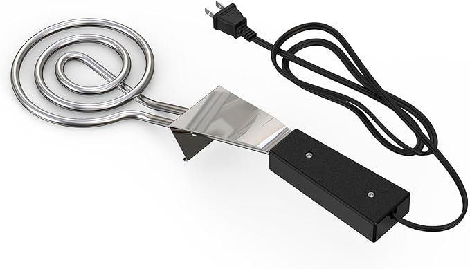 700W Electric Charcoal Starter for BBQ Grill Smoker Fireplace, Firepit, Stove - Design with Large Spiral Heating Element, 30% Faster Igniting Fire - 3 Feet Power Cord